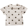 Baby Cotton Dot T-Shirt Short Sleeve Boys And Girls Loose T-Shirt Children''s Foreign Style Summer Clothes Baby Dot Top