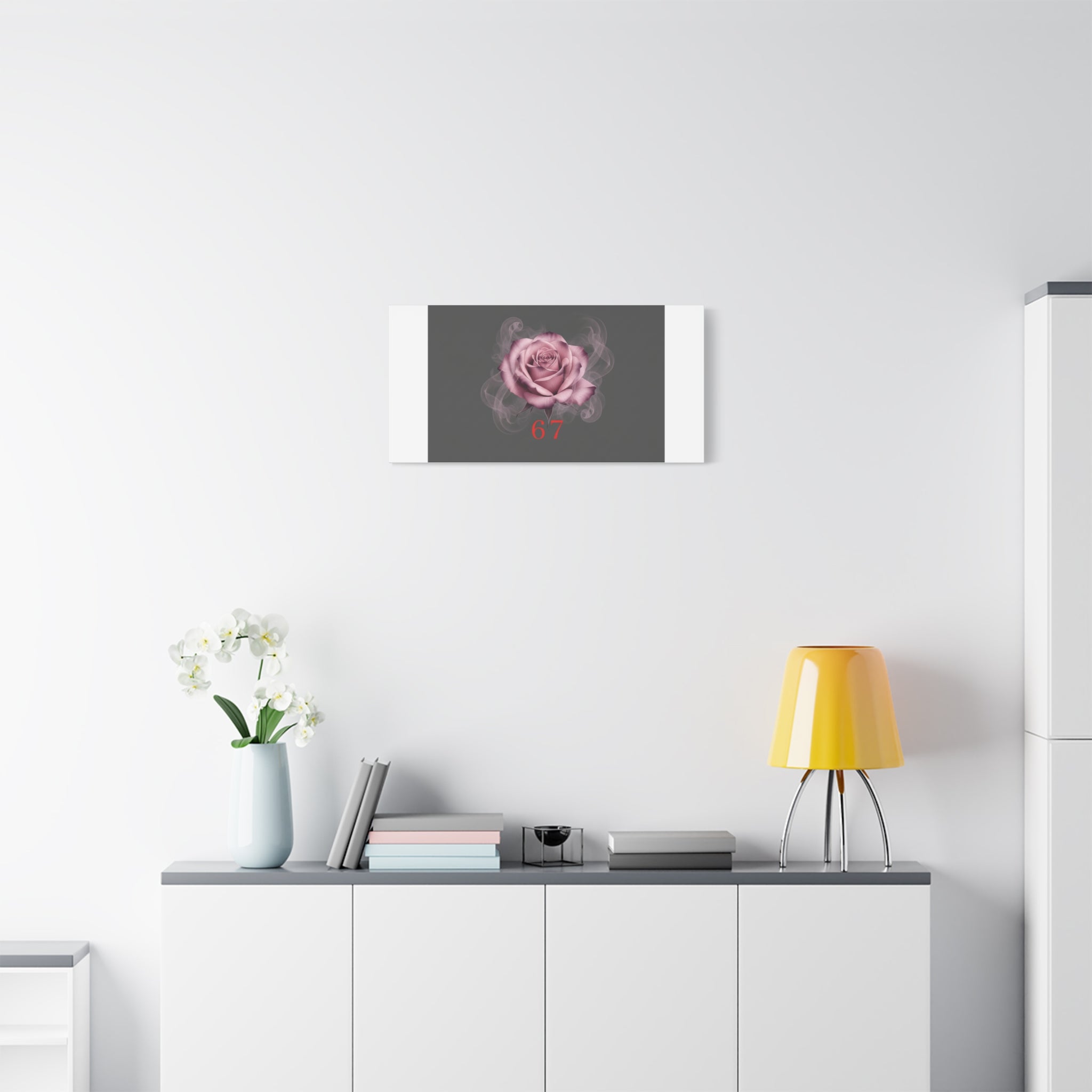 6 7 Valentine's Canvas | Viral Gothic Rose Wall Art | 6 7 Meaning Dark Romance