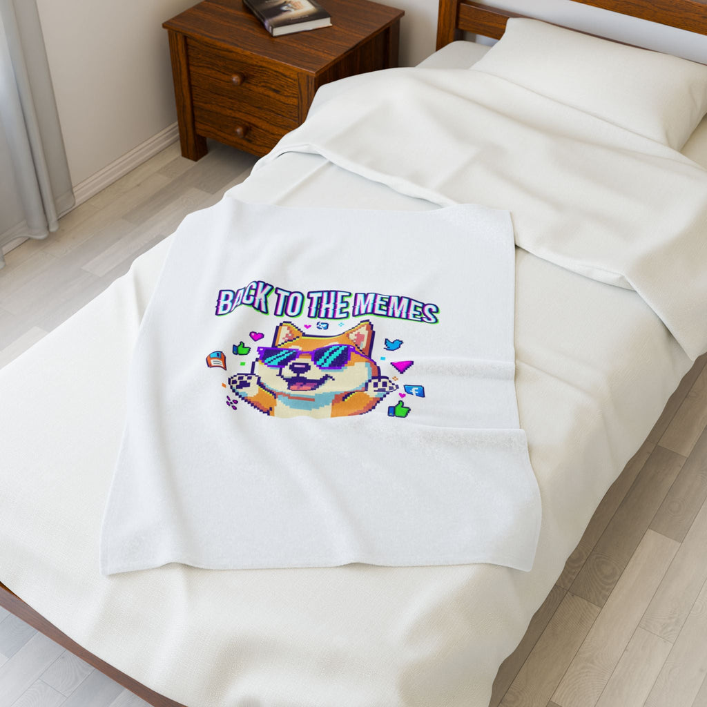 Back to the Memes Velveteen Plush Blanket | meme throwback, 2000s internet