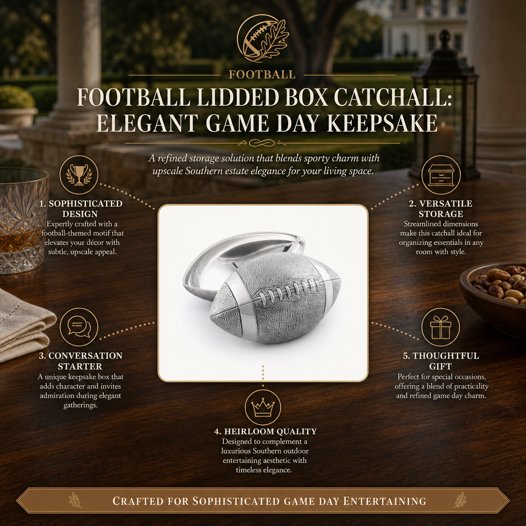 Football Lidded Box Catchall