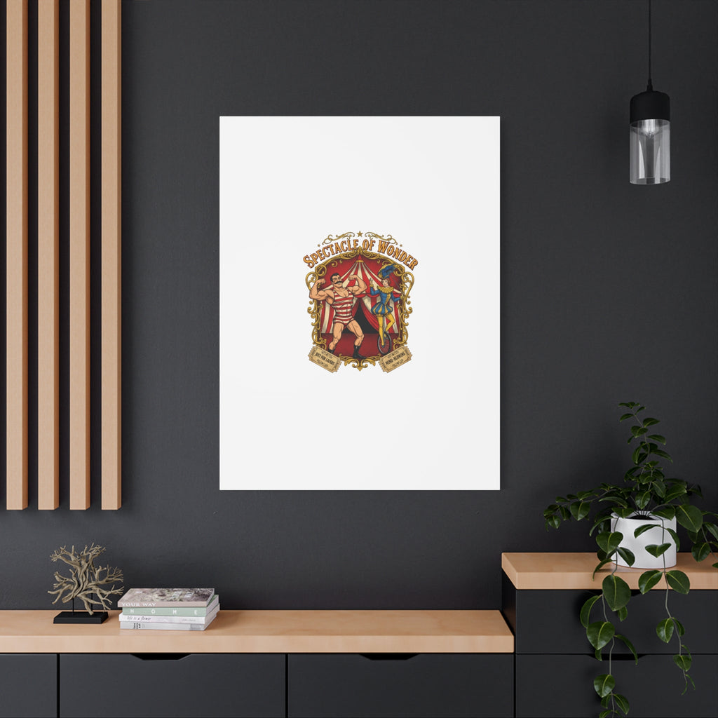 Spectacle of Wonder Circus Art Print, Canvas | Vintage Carnival Design