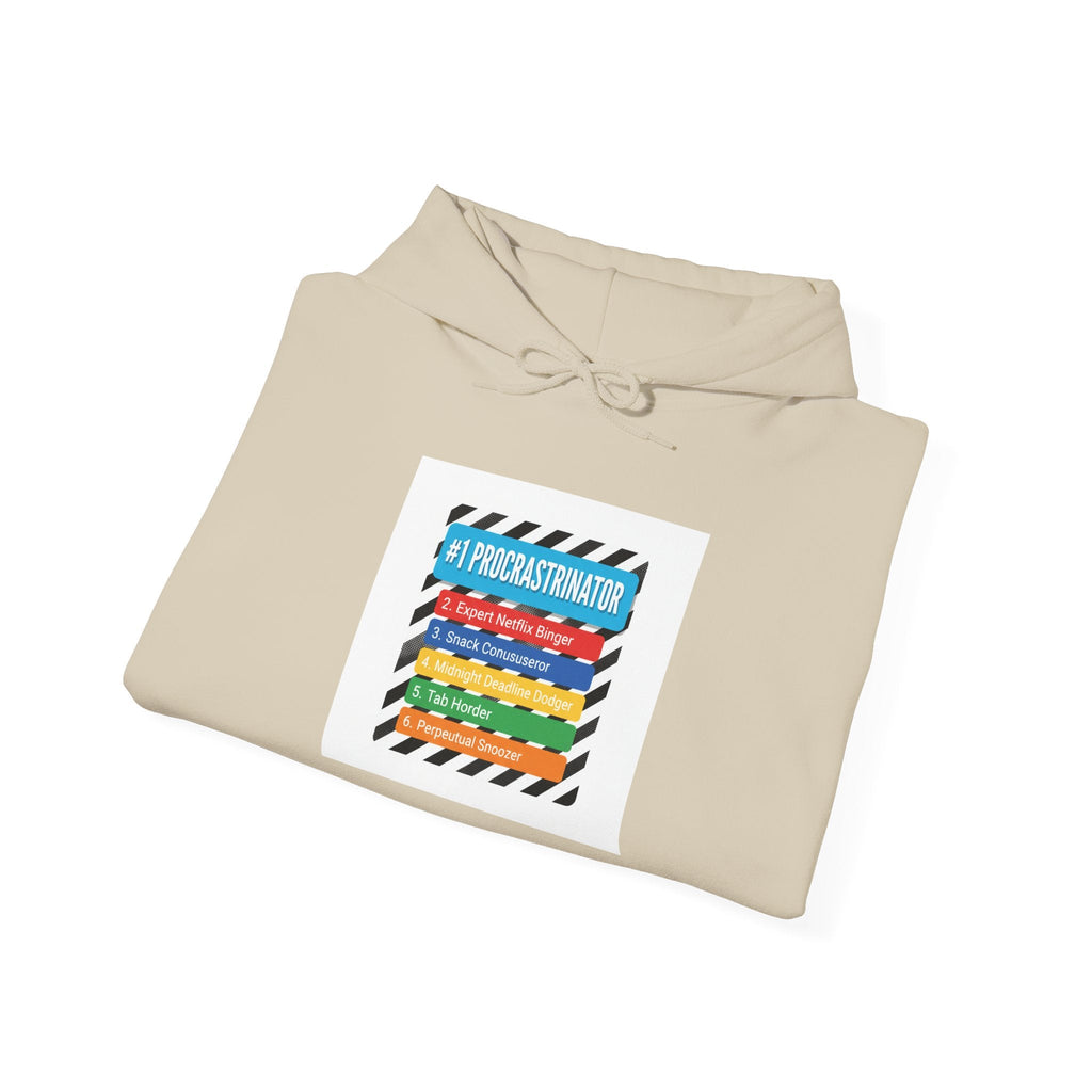 #1 Procrastinator Hoodie | Top-List Ranking Graphic, List Lover Apparel
