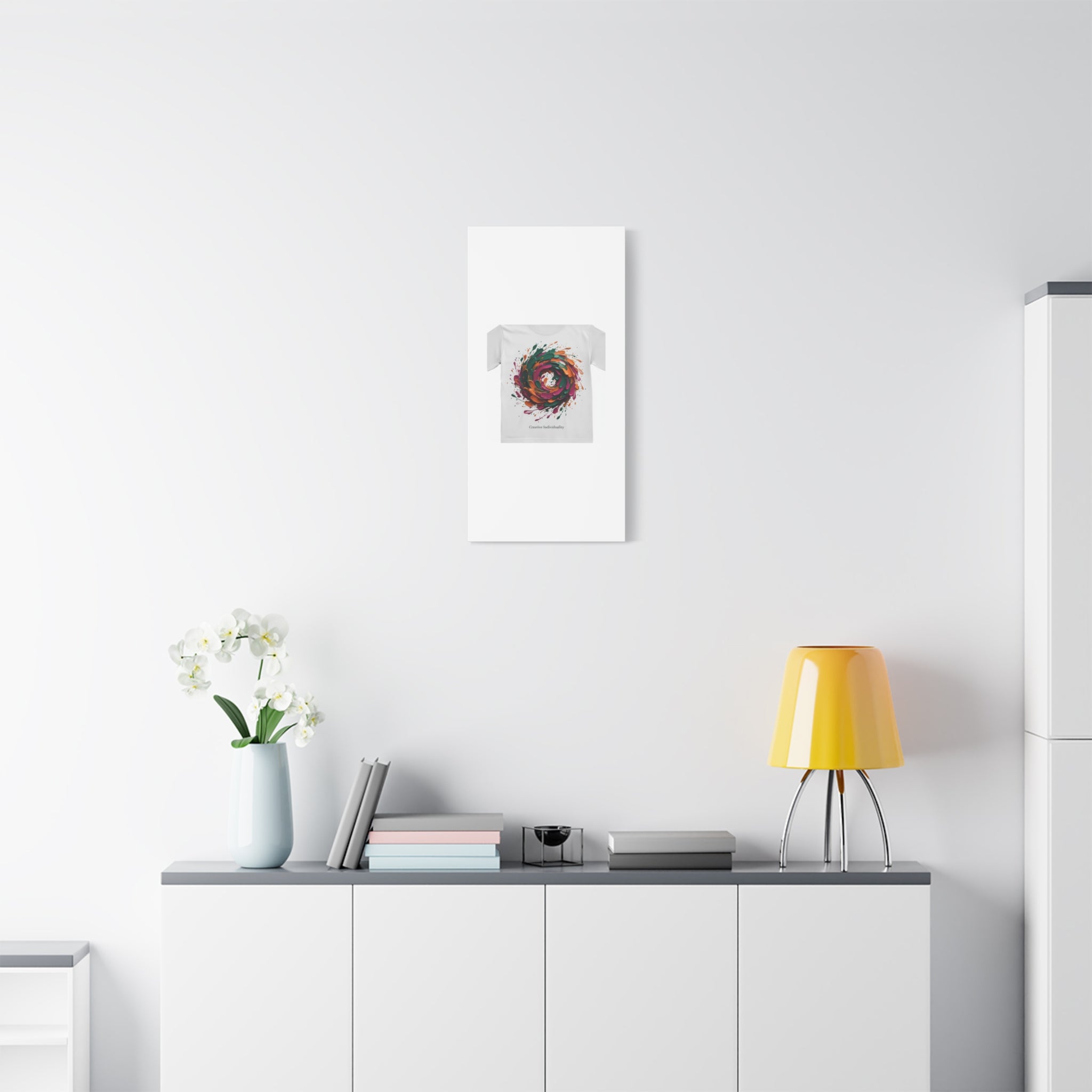 Painterly Abstract Floral Swirl Canvas | Matte Stretched Canvas