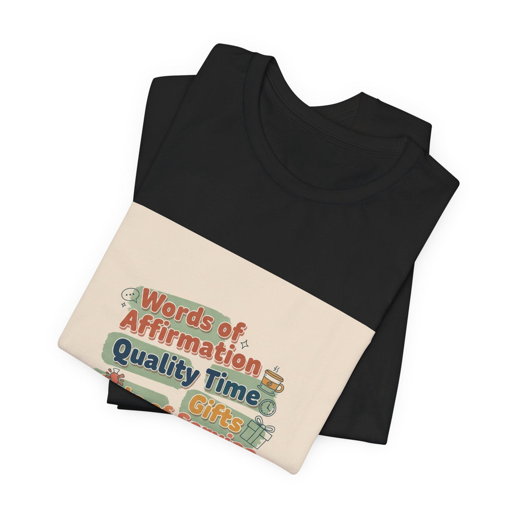 Love Languages Meme T-Shirt | acts of snacks, quiet love, relationship humor