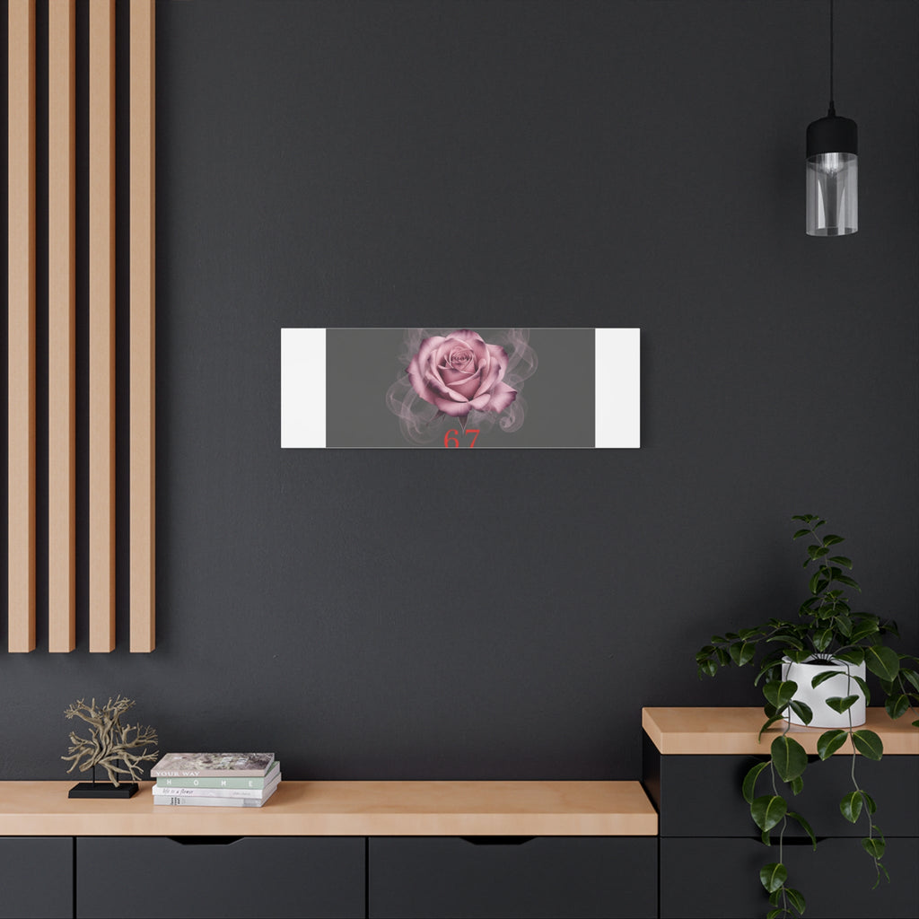 6 7 Valentine's Canvas | Viral Gothic Rose Wall Art | 6 7 Meaning Dark Romance