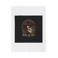 Ride or Die Skull Blanket | Western-Gothic, cowboy skull art, gothic Americana