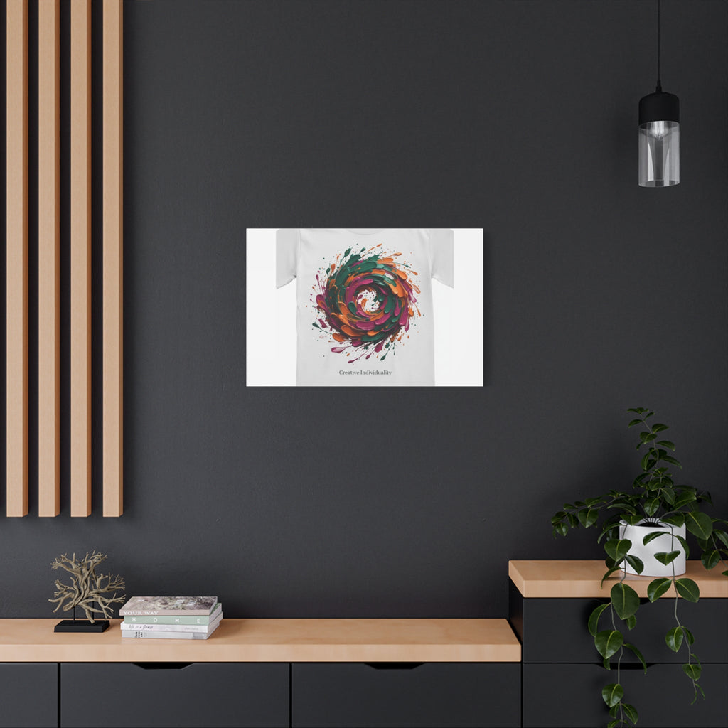 Painterly Abstract Floral Swirl Canvas | Matte Stretched Canvas