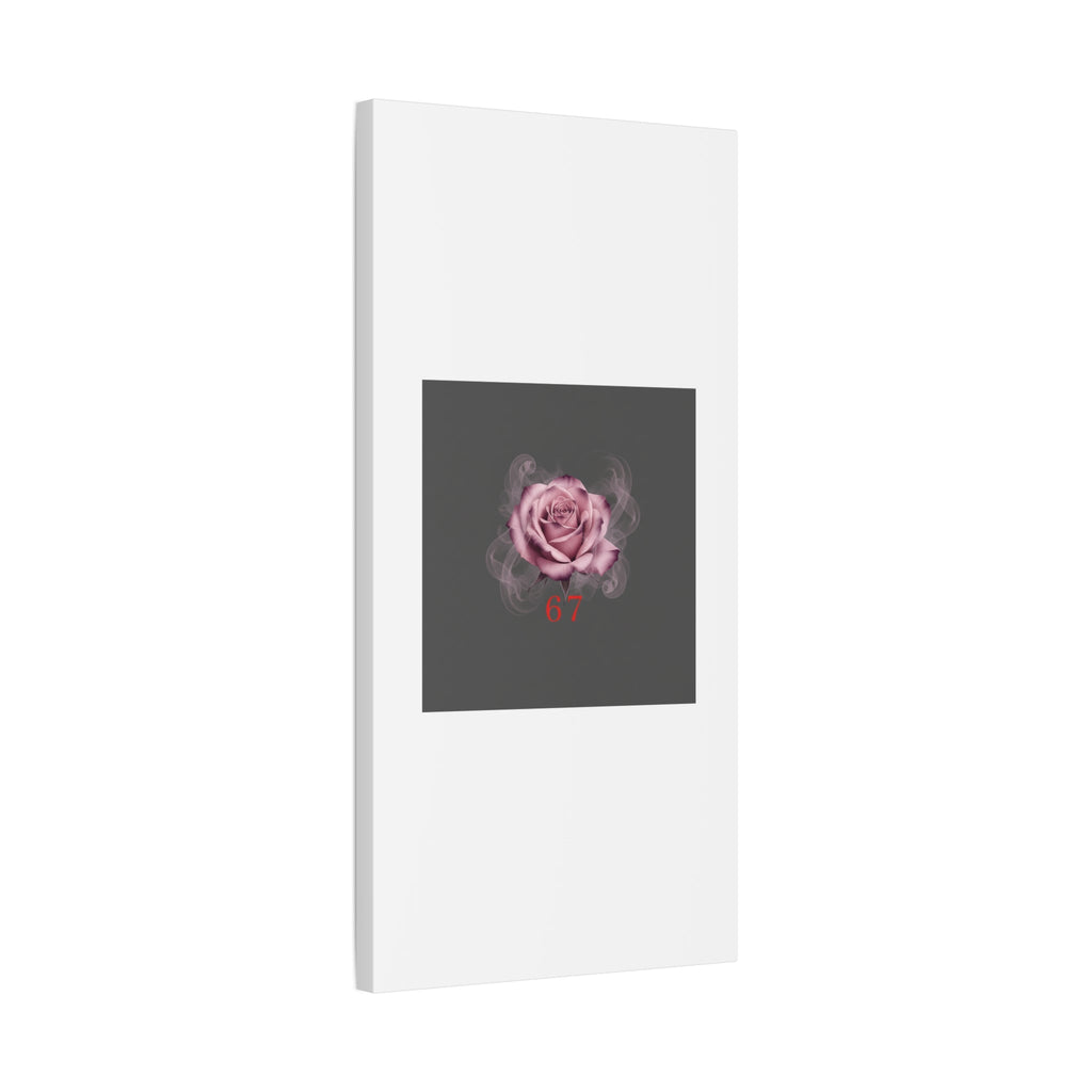 6 7 Valentine's Canvas | Viral Gothic Rose Wall Art | 6 7 Meaning Dark Romance