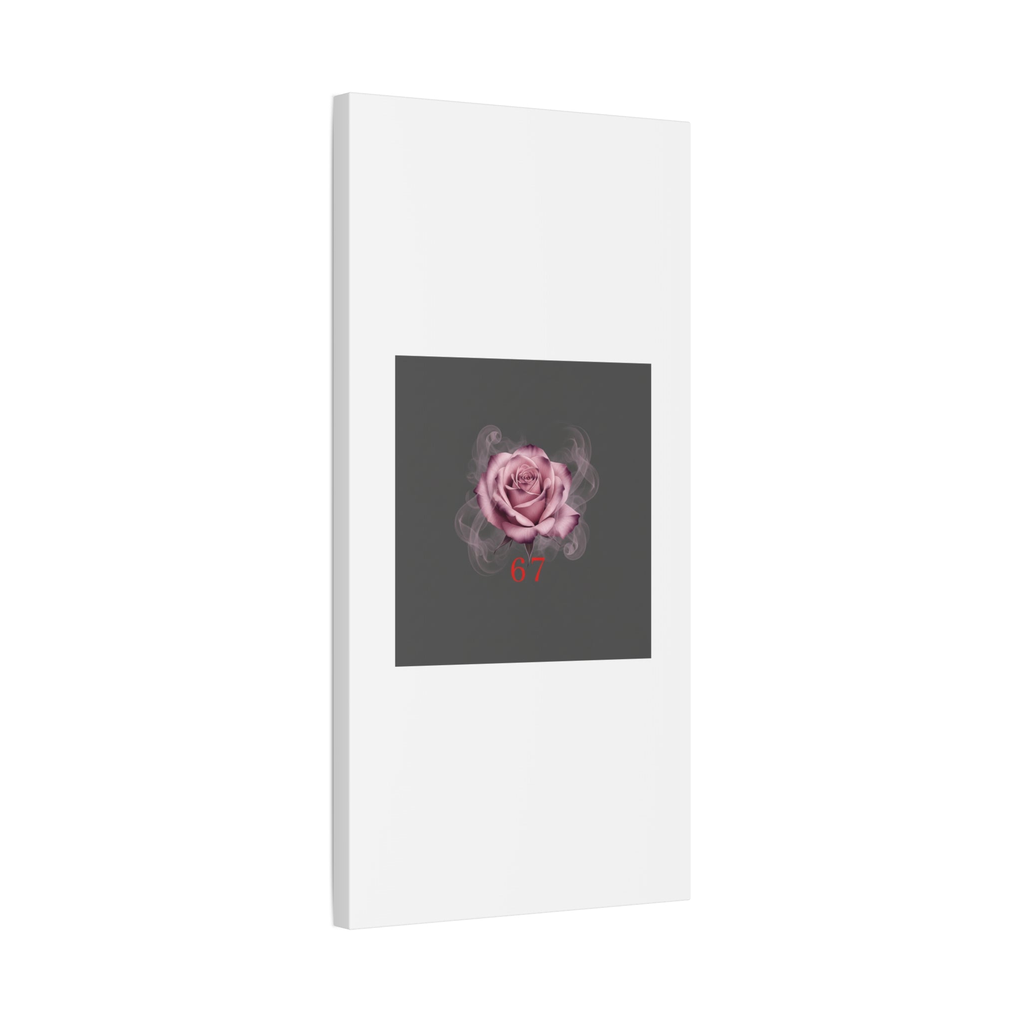 6 7 Valentine's Canvas | Viral Gothic Rose Wall Art | 6 7 Meaning Dark Romance
