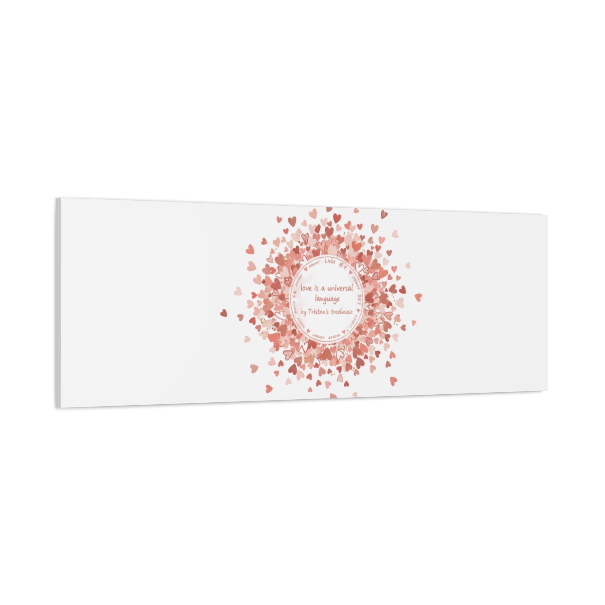 Tiny Heart Confetti Canvas | Matte Stretched Wall Art