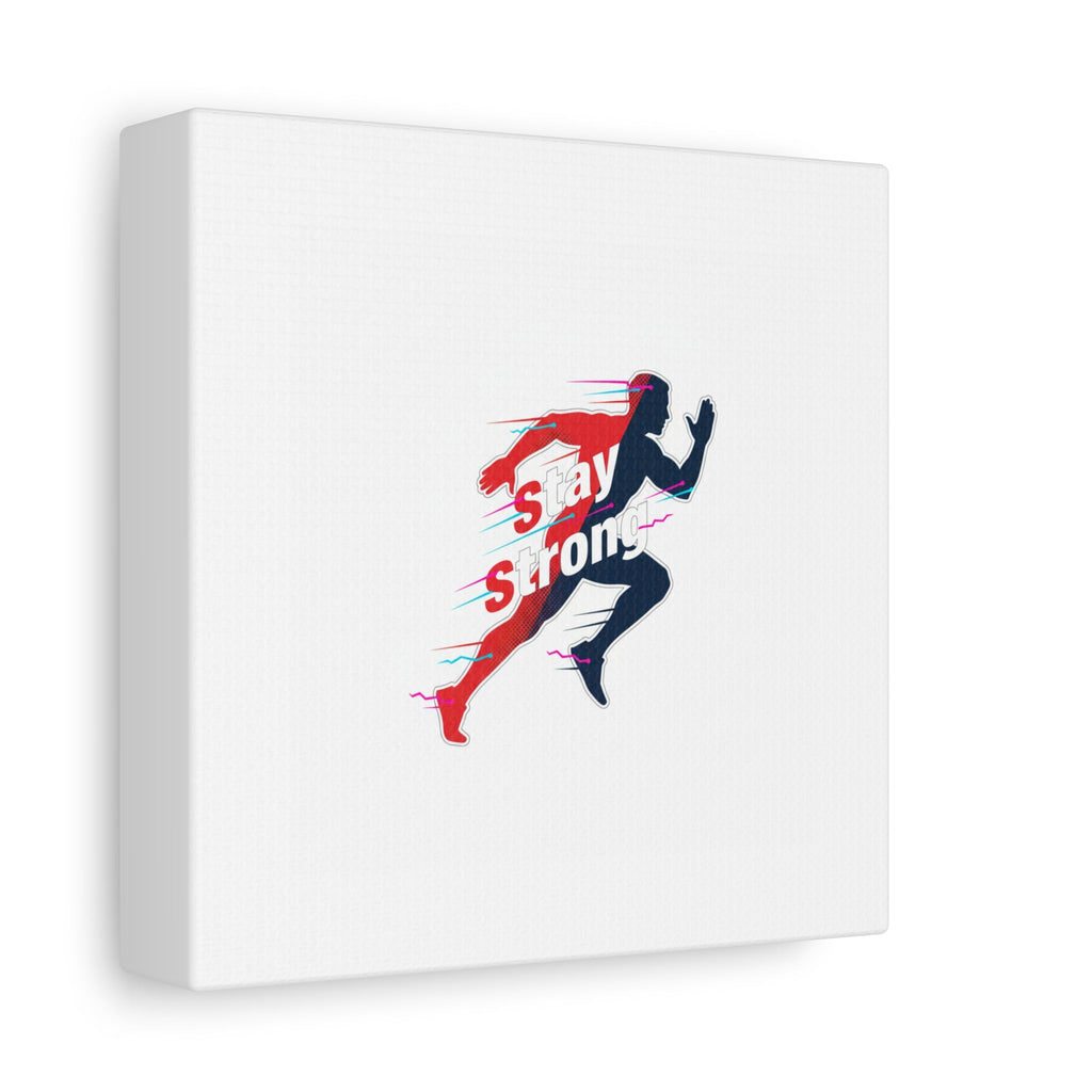Stay Strong Runner Canvas | Fitness Motivation, Gym Wall Art
