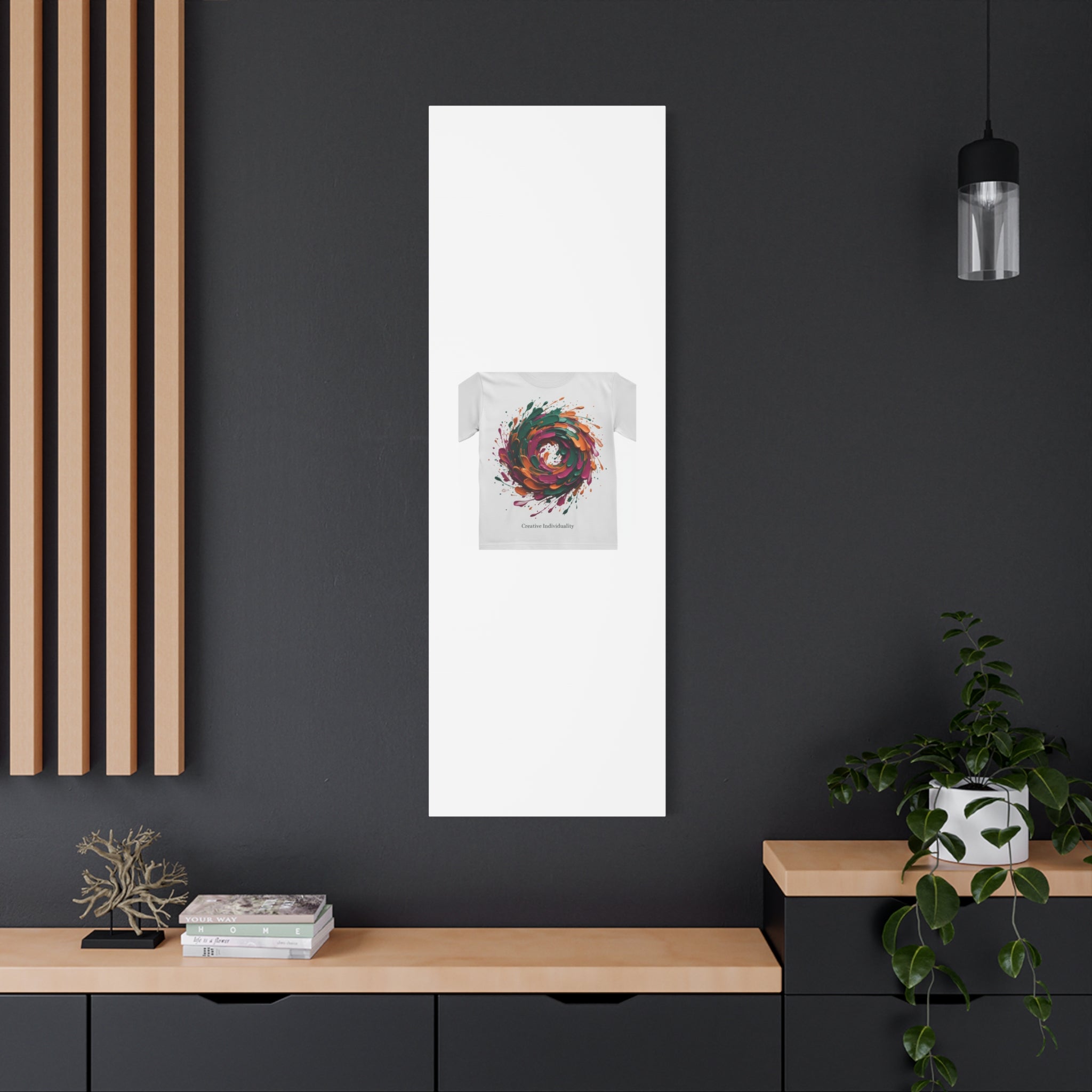 Painterly Abstract Floral Swirl Canvas | Matte Stretched Canvas