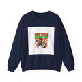 Stay Calm Crash Out Crewneck Sweatshirt | neon graffiti, meltdown design