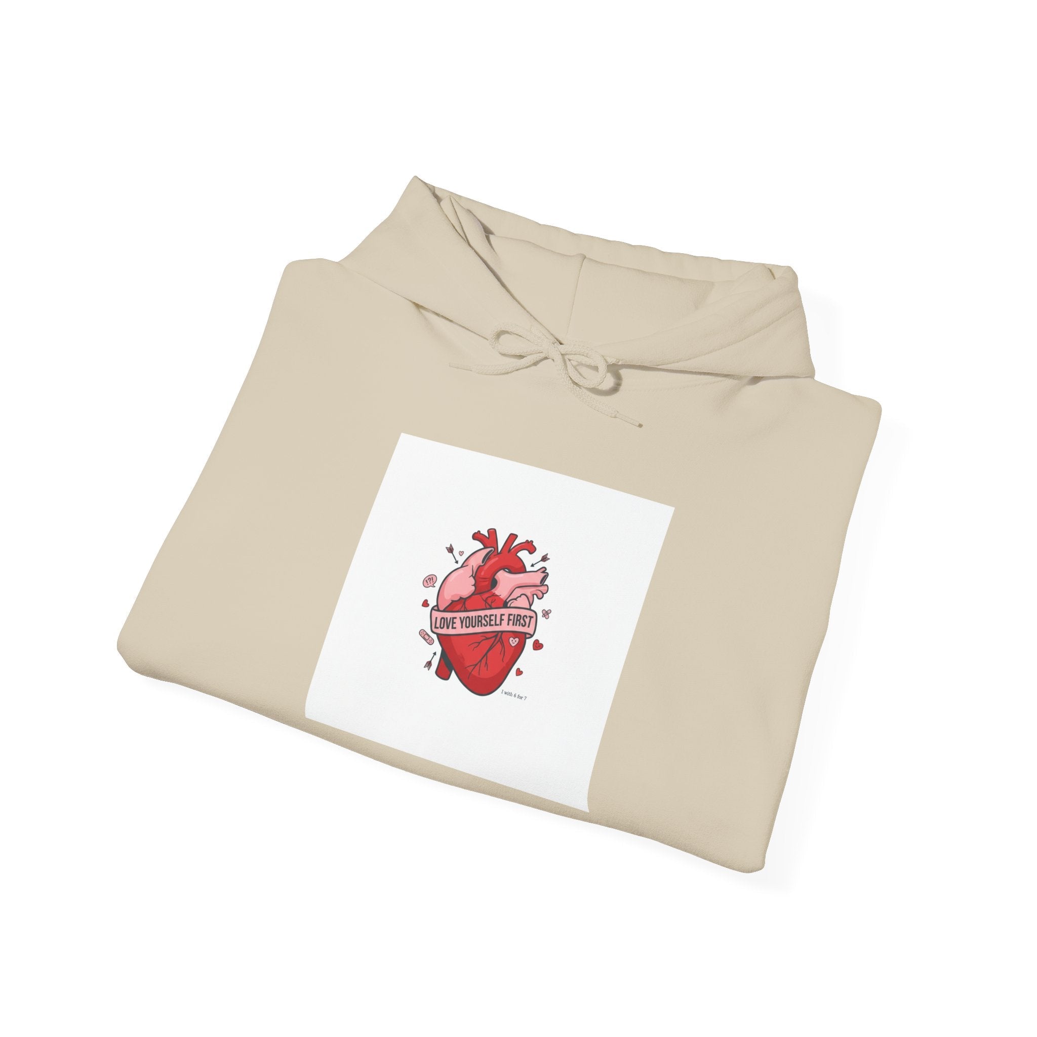 Snarky Heart Graphic Hoodie | anti love graphic, punk Valentine design