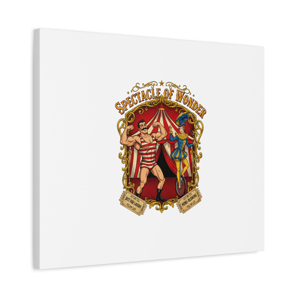 Spectacle of Wonder Circus Art Print, Canvas | Vintage Carnival Design