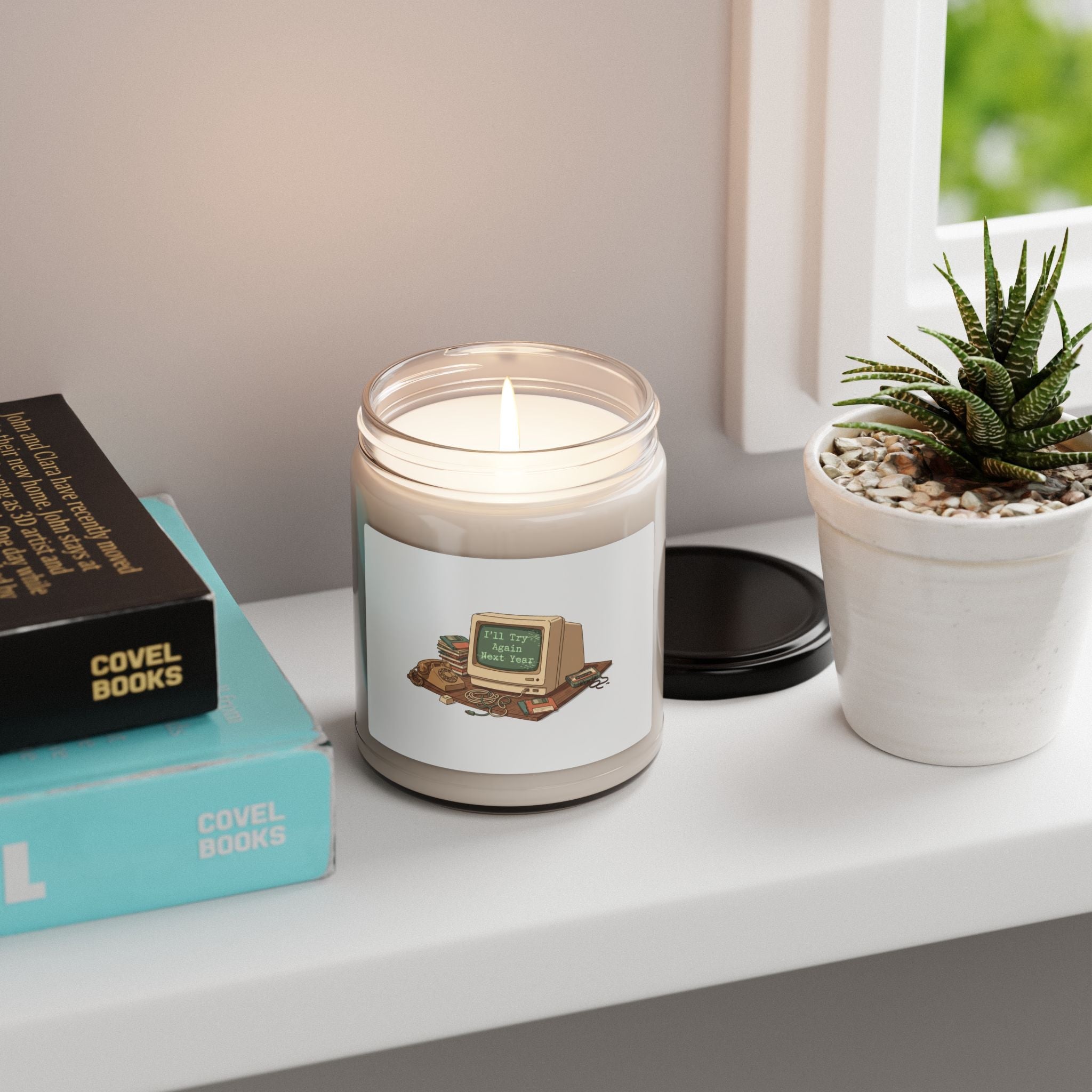 I'll Try Again Next Year Candle | Scented Soy Candle, Resolution Skepticism