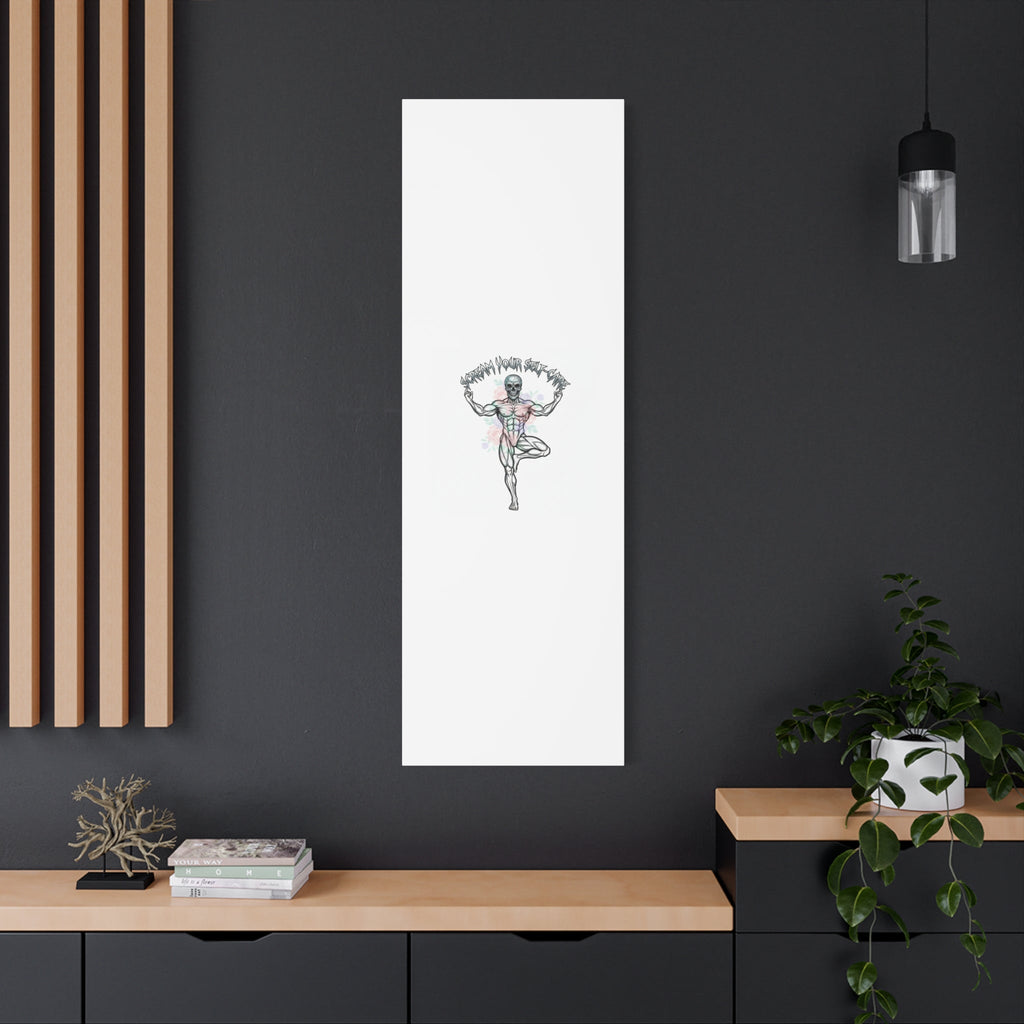 Scream Your Self-Care Canvas | Heavy Metal Wellness, Gothic Wellness Quote