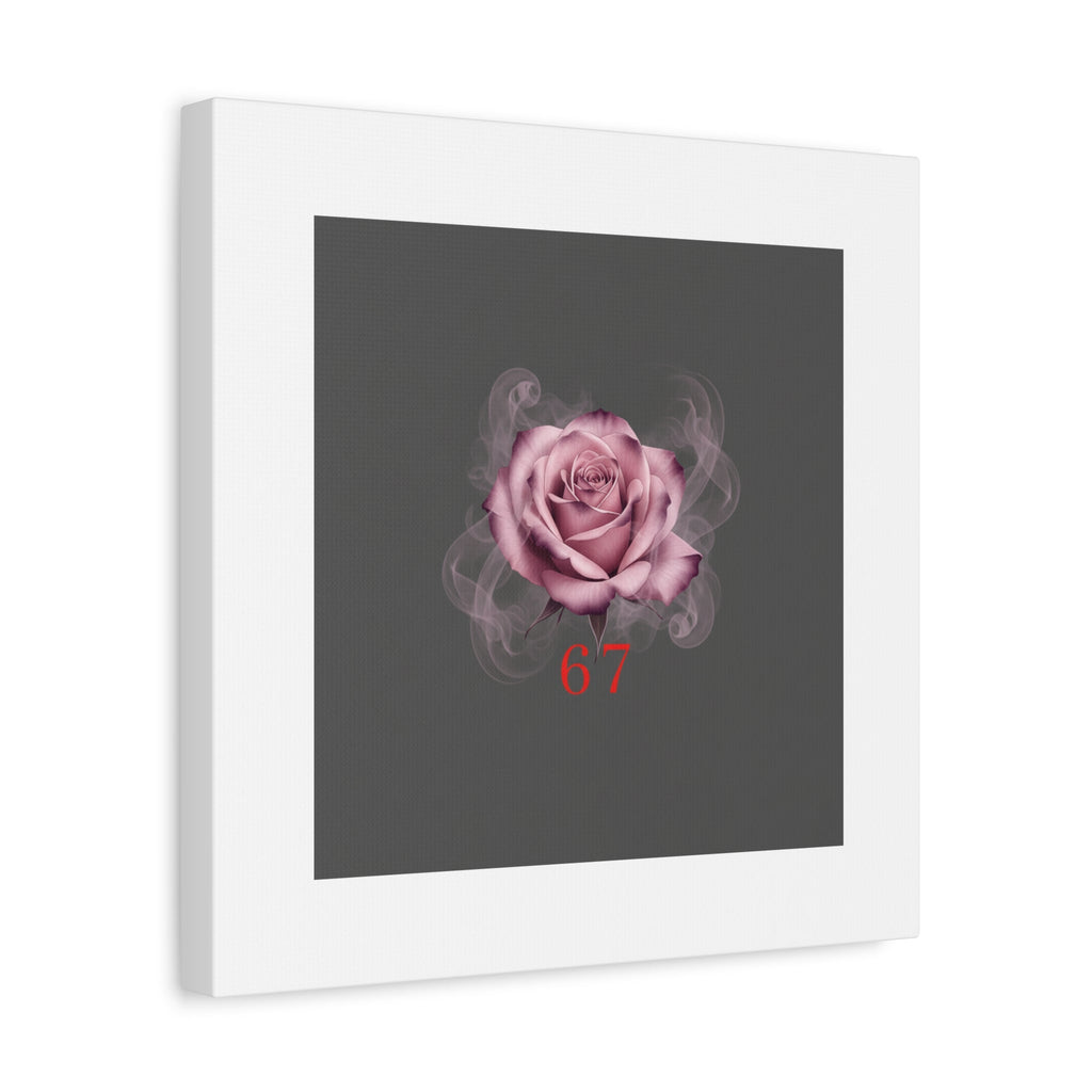 6 7 Valentine's Canvas | Viral Gothic Rose Wall Art | 6 7 Meaning Dark Romance