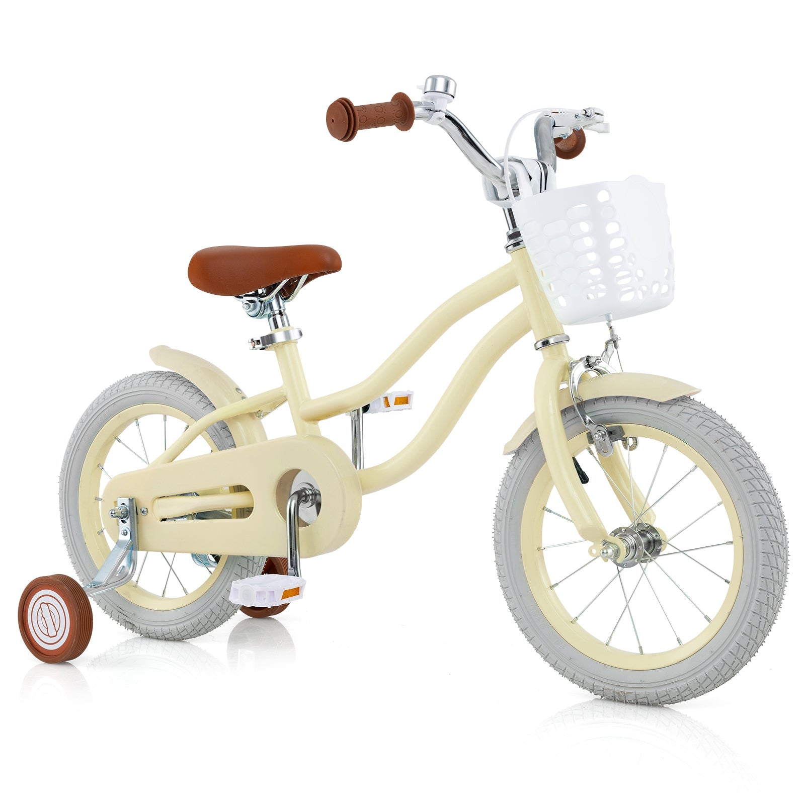 14/16/18 Inch Kids Bike Adjustable with Training Wheels Ages 3-8 Years Olds-16 inches