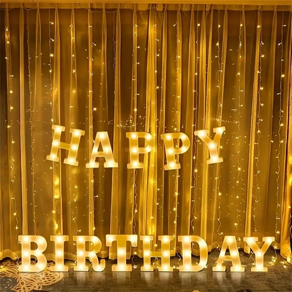 16cm (6.3 in) LED Marquee Letter & Number Light - Battery - Operated Night Lamp for Home, Wedding, Bar & Party Decor - PhishStones Products