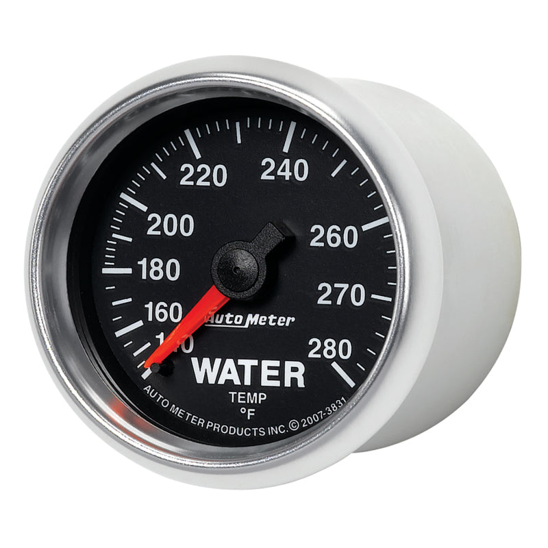 AutoMeter Gauge Water Temp 2-1/16in. 140-280 Deg. F Mechanical Gs 3831