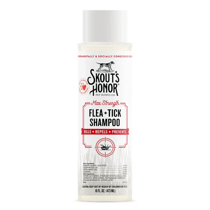 Skout's Honor Flea + Tick Dog Shampoo, 16 fl. oz.