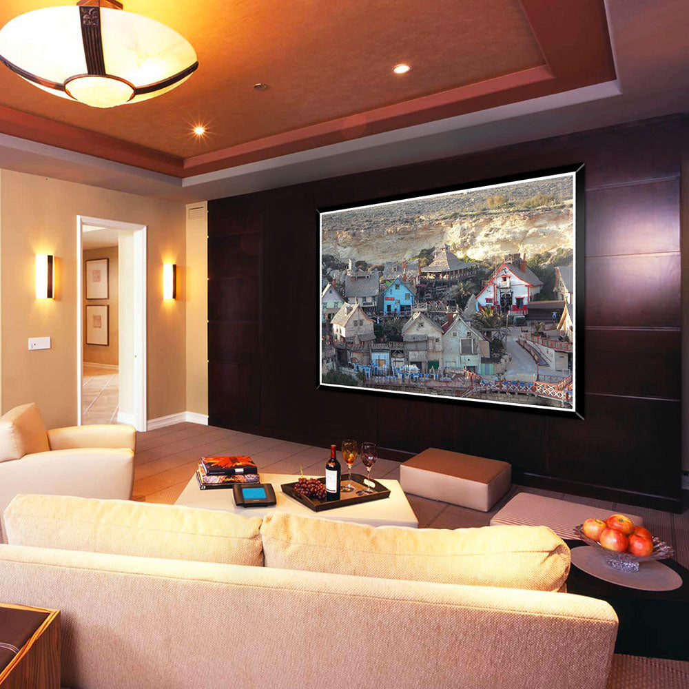 InstaHibit Movie Projector Screen PVC Material 177" 16:9 Matte White