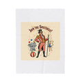 Join the Spectacle! Circus Ringmaster Velveteen Blanket | Vintage Carnival Design, Camp Circus Aesthetic
