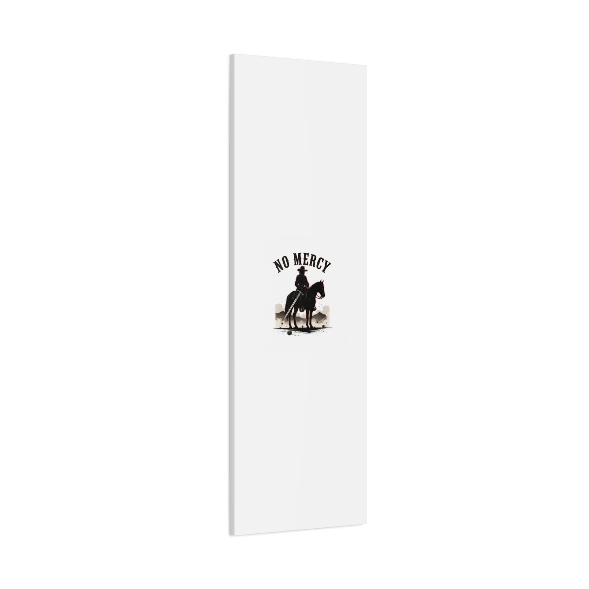 No Mercy Cowboy Skull Canvas | western skull art, gothic Americana