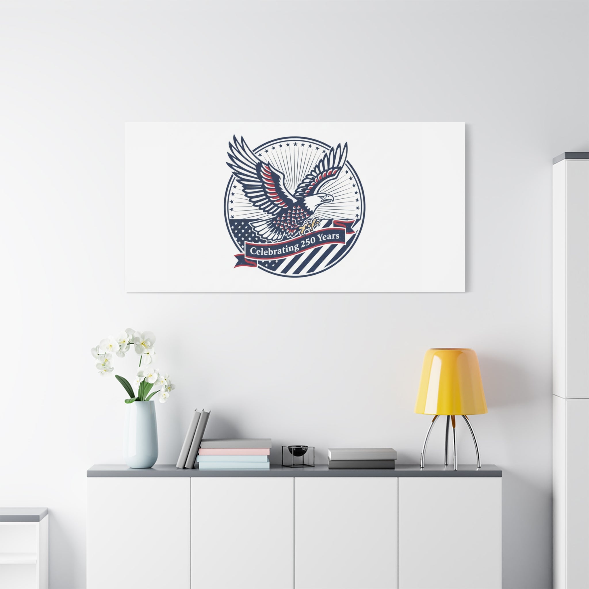 250th Anniversary Eagle Emblem Canvas | Semiquincentennial Americana