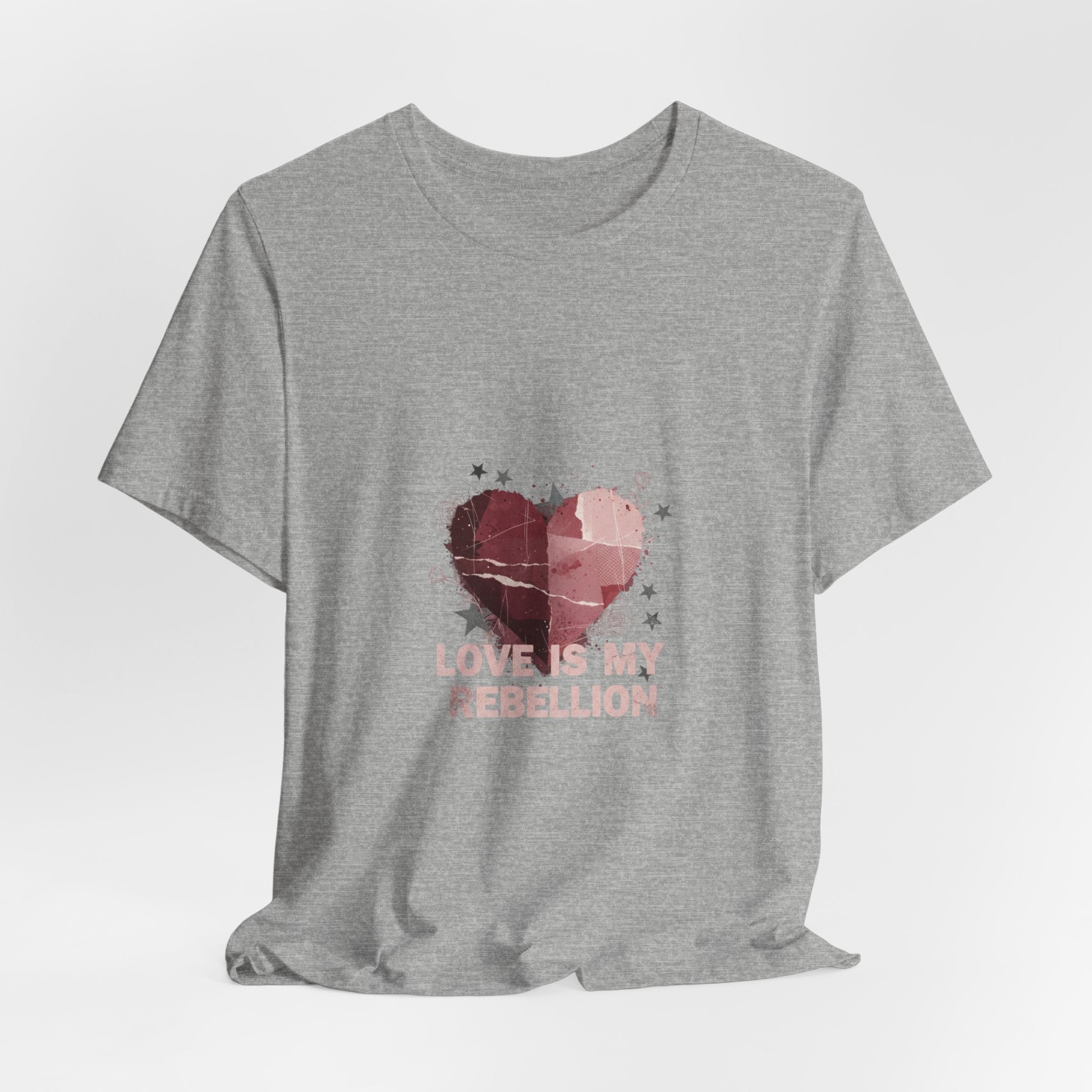 Love Is My Rebellion Tee | grunge heart shirt, distressed love tee