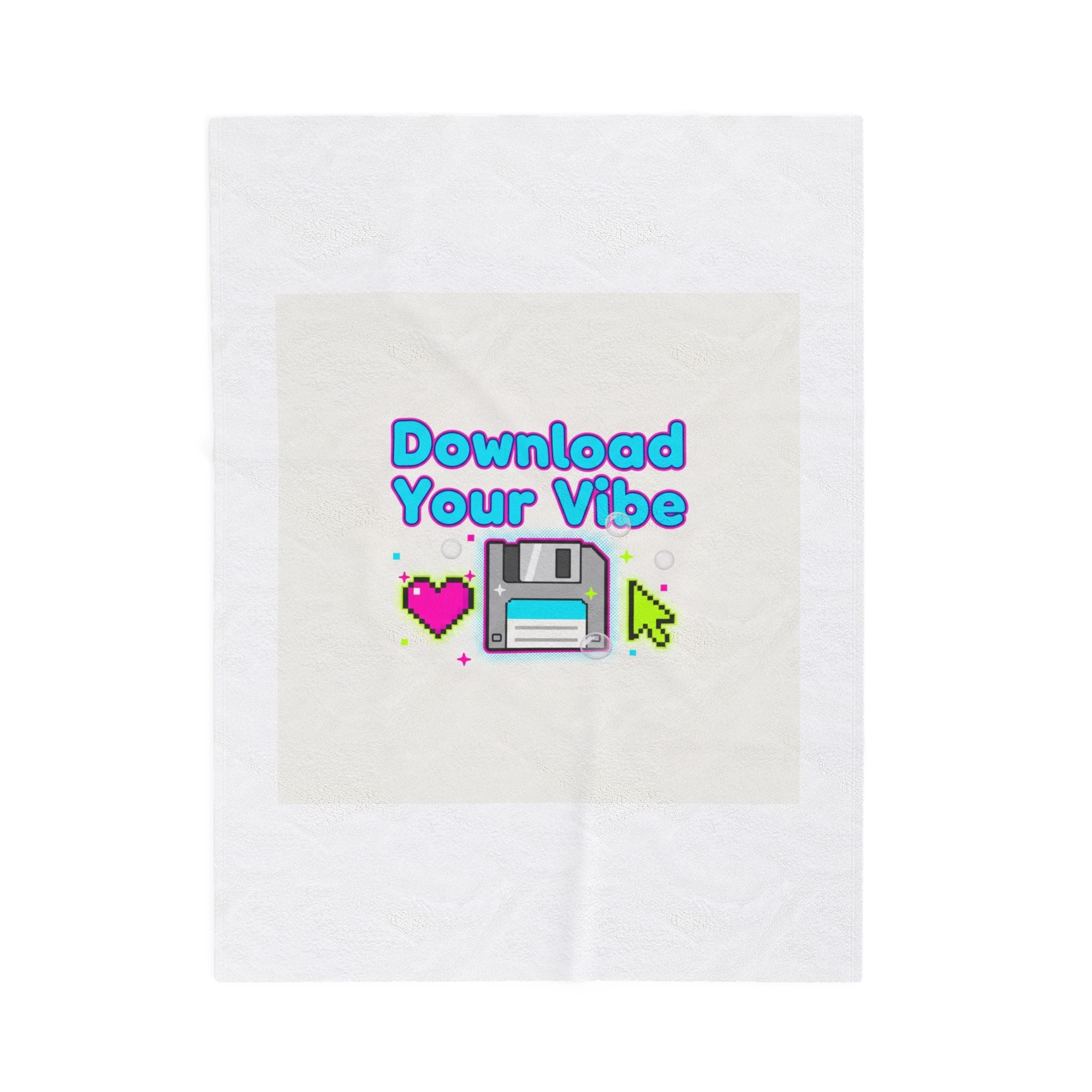 Download Your Vibe Blanket | Y2K retro tech, pixel floppy nostalgia