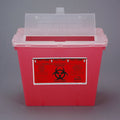 Sharps Container Bemis™ Sentinel Translucent Red Base 8-5/8 H X 11-5/8 L X 7-3/4 W Inch Horizontal Entry 2 Gallon - 102 030