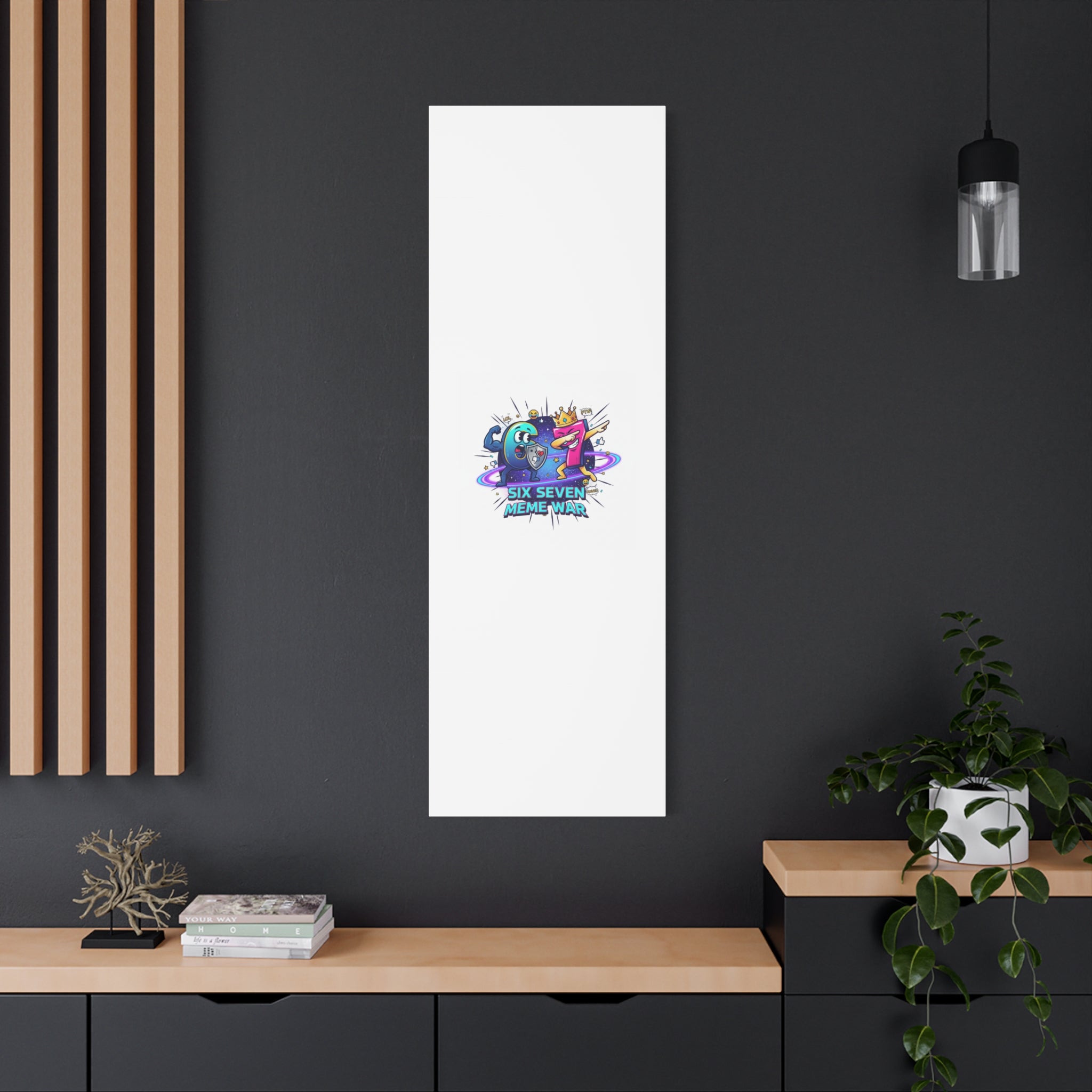 Six Seven Meme War Canvas | Legendary Internet Battle Art, Viral Culture Wall Decor