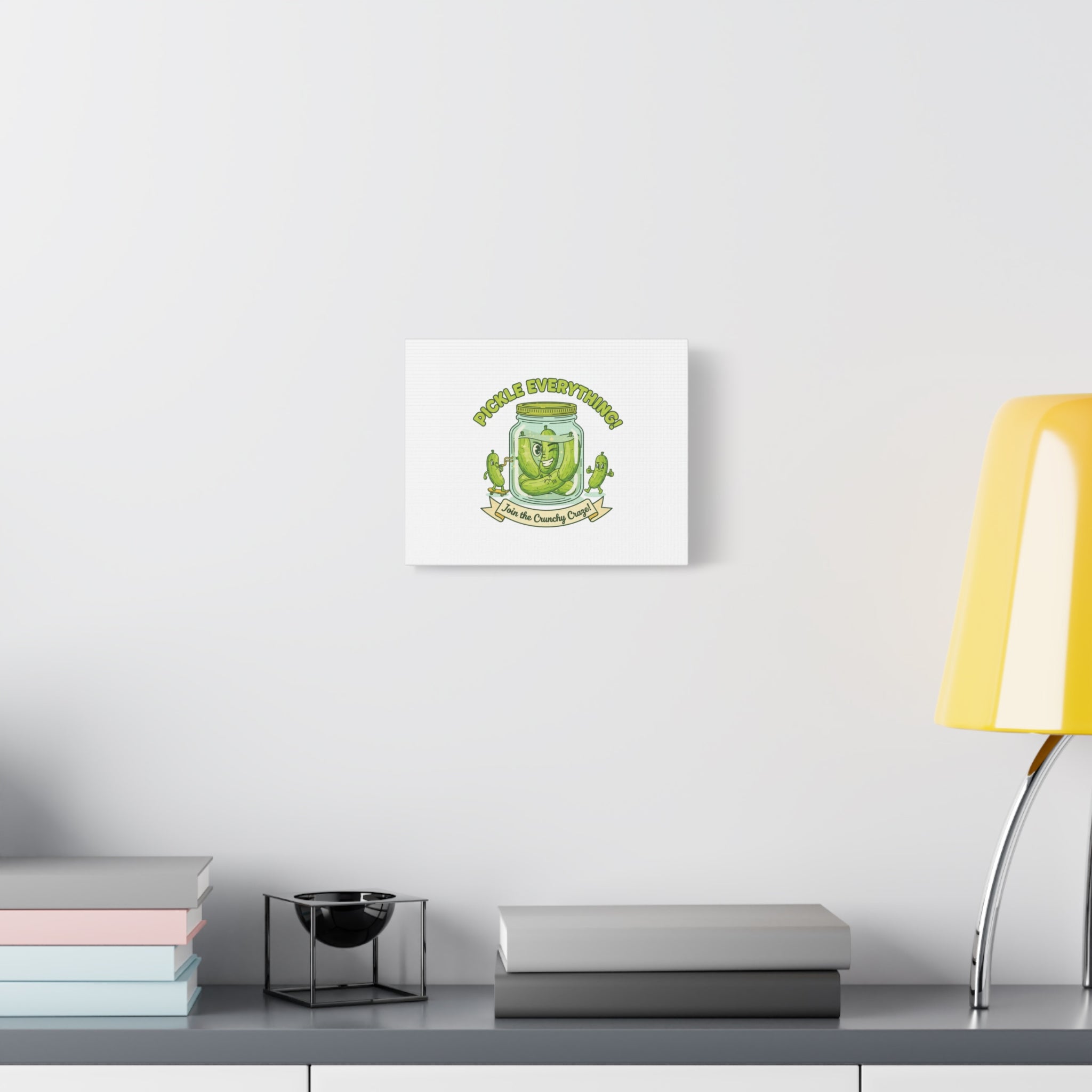 Pickle Everything! Matte Canvas | Brine Design, Pickle Lover Art