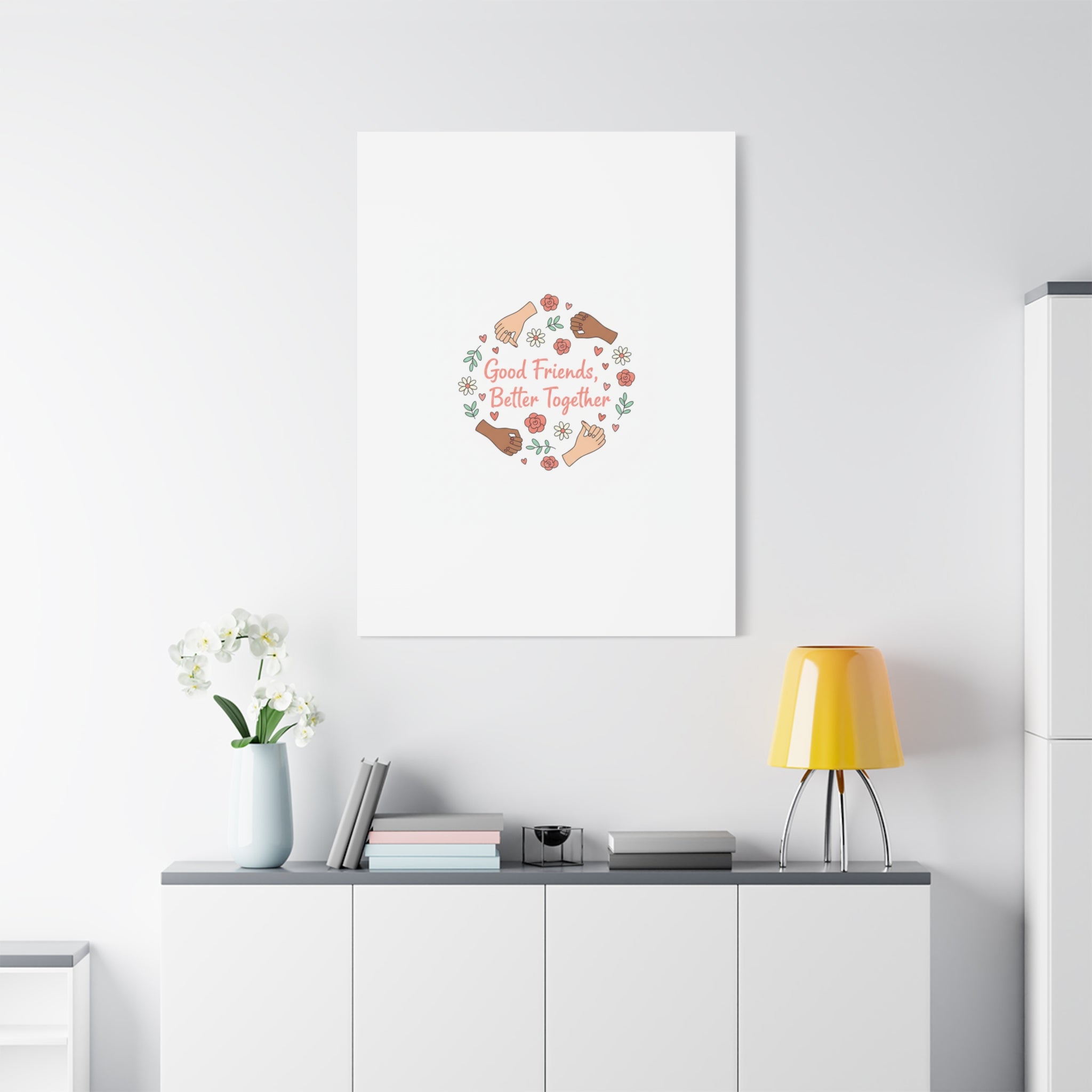 Good Friends Better Together Canvas | Friendship Valentine, Platonic Love