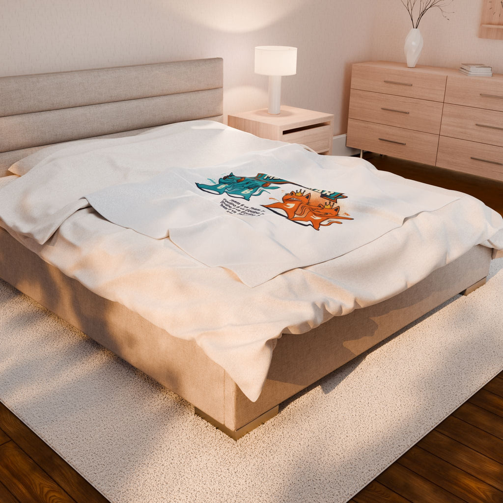 Meme War: Six vs. Seven Plush Blanket