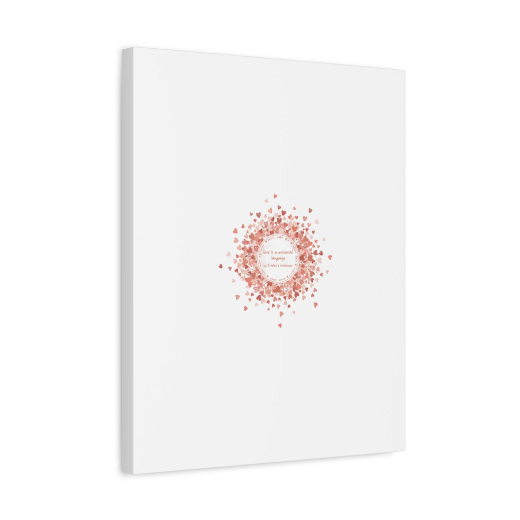Tiny Heart Confetti Canvas | Matte Stretched Wall Art