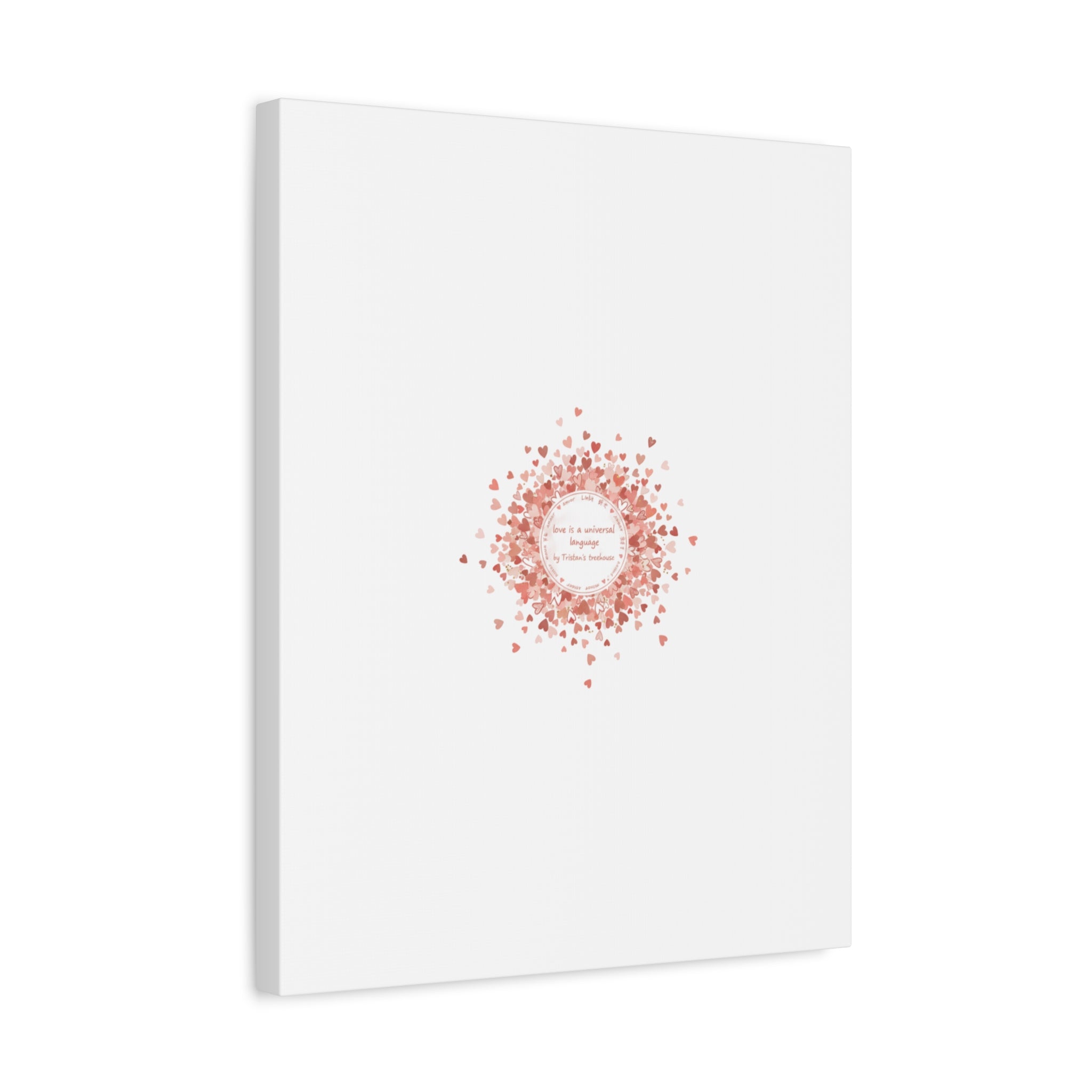 Tiny Heart Confetti Canvas | Matte Stretched Wall Art