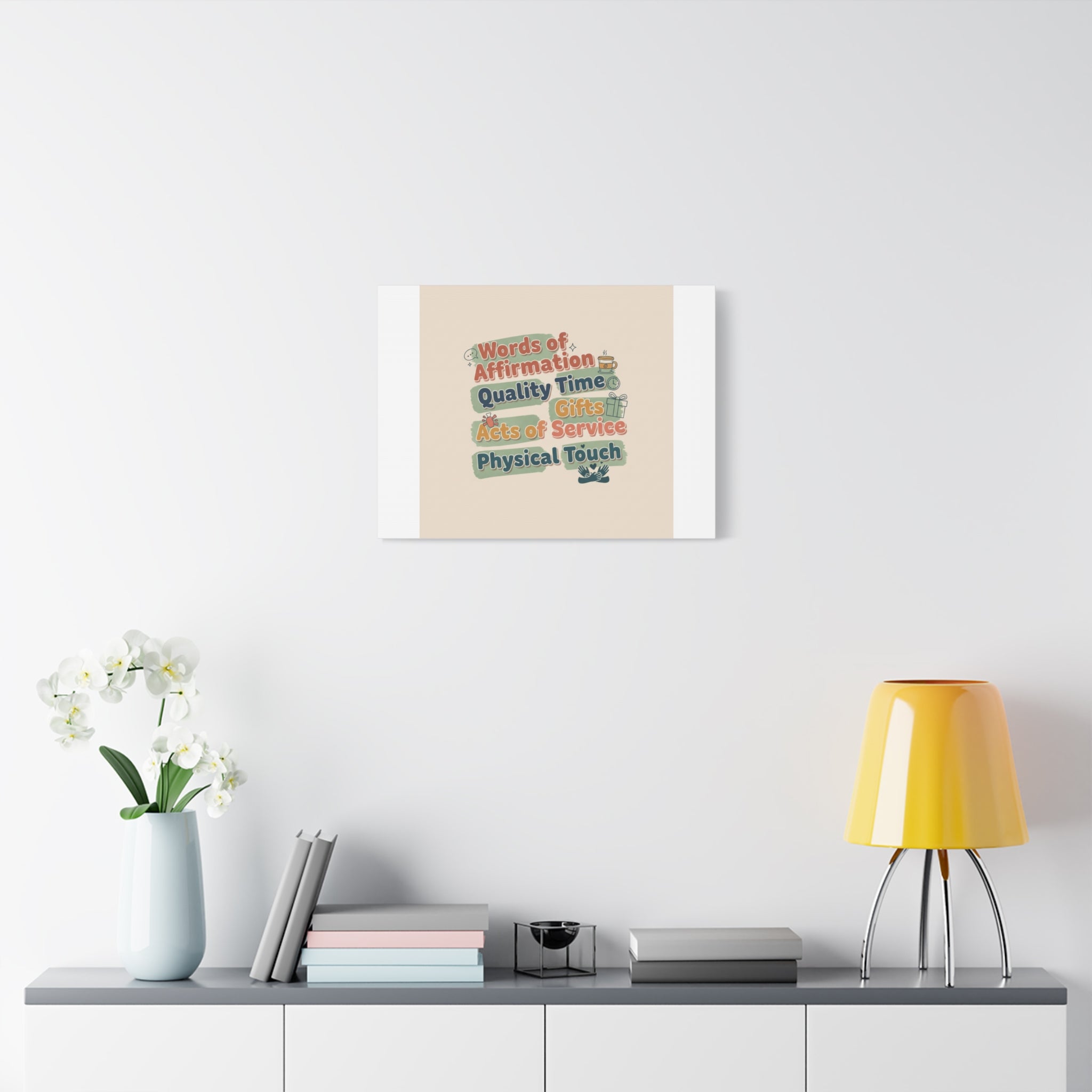 Love Languages List Matte Canvas Wall Art | love language meme, relationship humor