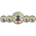 AutoMeter Gauge Kit 5 Pc. 3-3/8in. & 2-1/16in. Elec. Speedo W/Lcd Odo Prestige Antq. Ivory 2000
