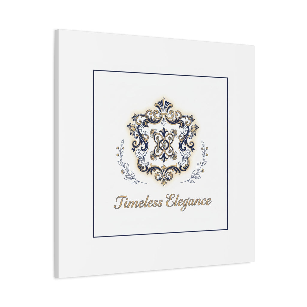 Ornate Brooch Emblem Canvas | Vintage Formalwear Accents, Baroque Print