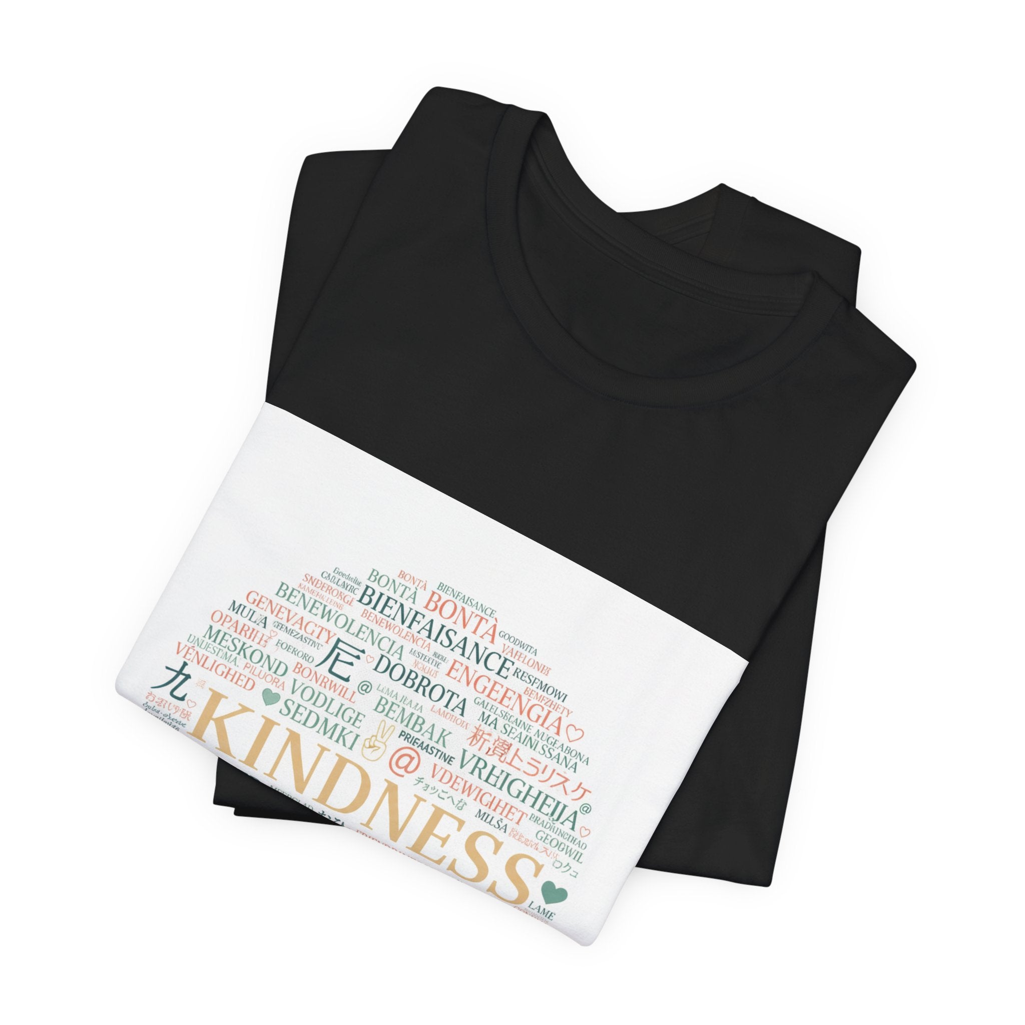 Kindness Word Cloud Tee | Fresh Start Minimalism, reset mode apparel