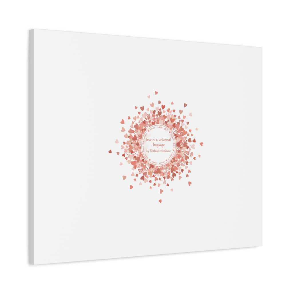 Tiny Heart Confetti Canvas | Matte Stretched Wall Art