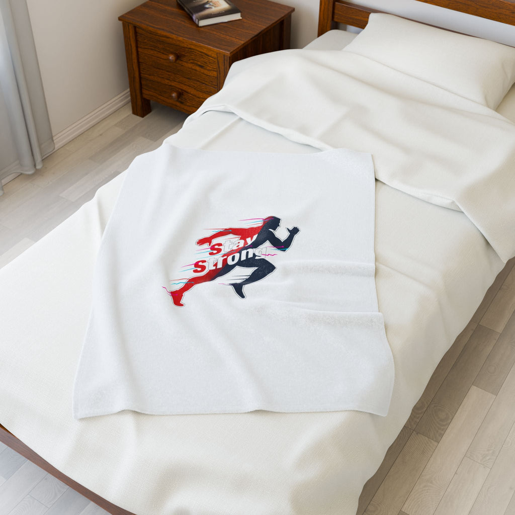 Stay Strong Runner Blanket | fitness motivation, gym mantra