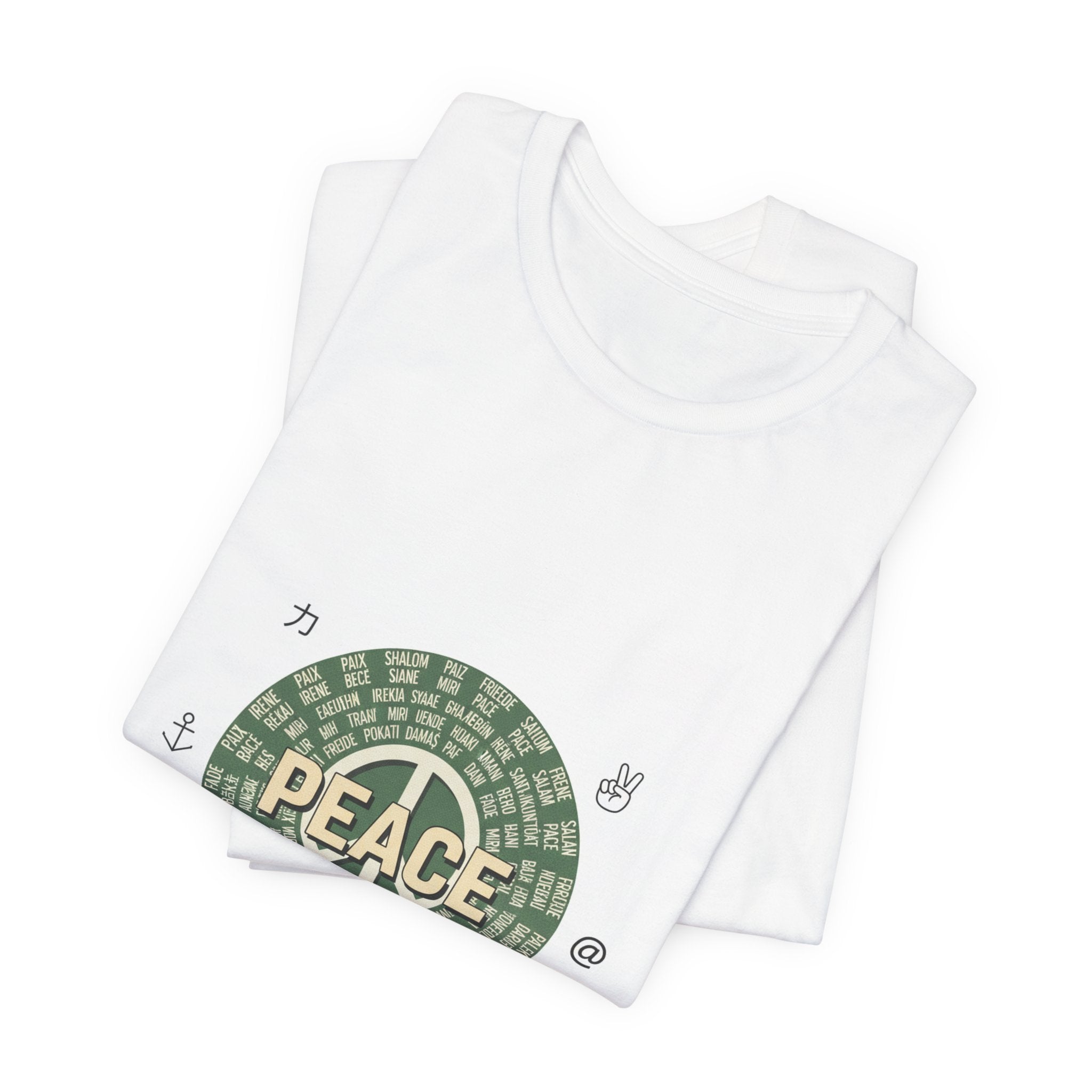 Handwritten Peace Doodle Tee | sketch aesthetic, handwritten message apparel