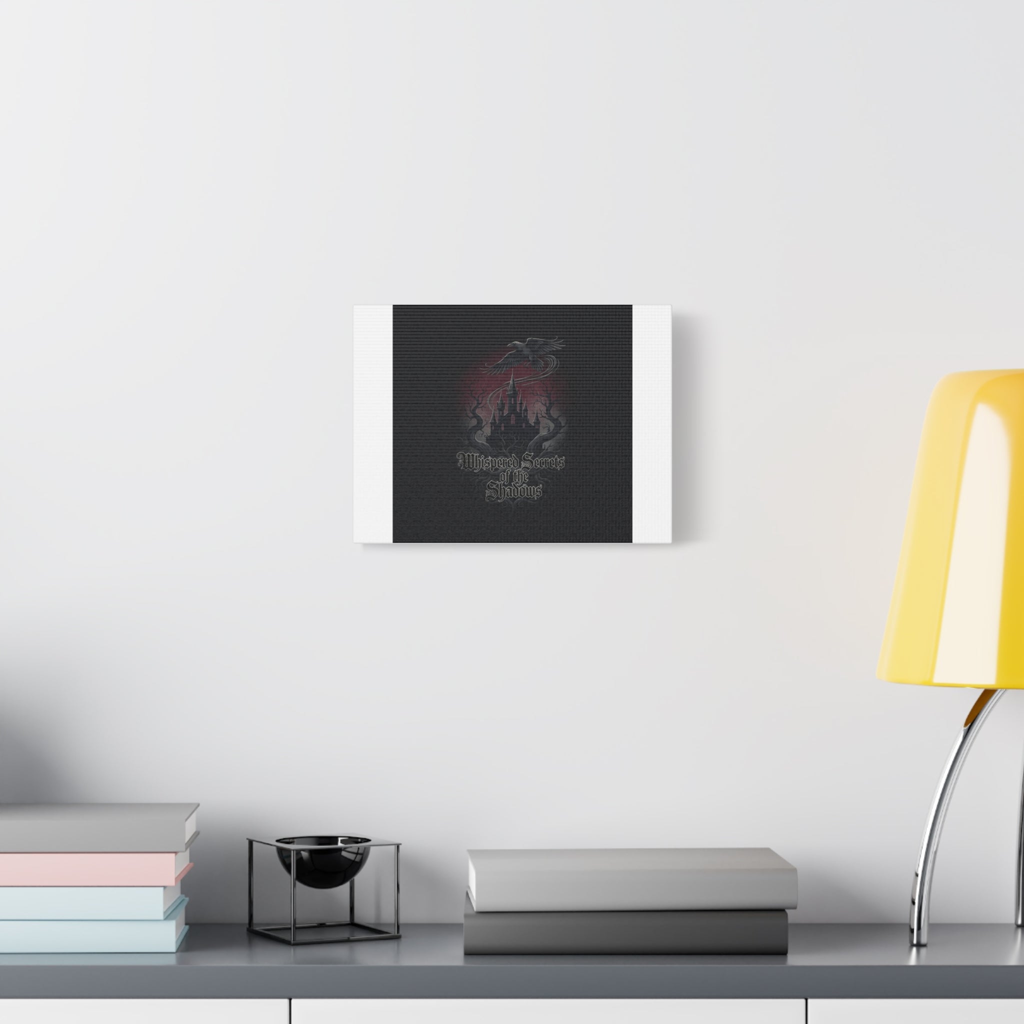 Whispered Secrets of the Shadows Castle Wall Art, Matte Canvas | Gothic Medieval Decor