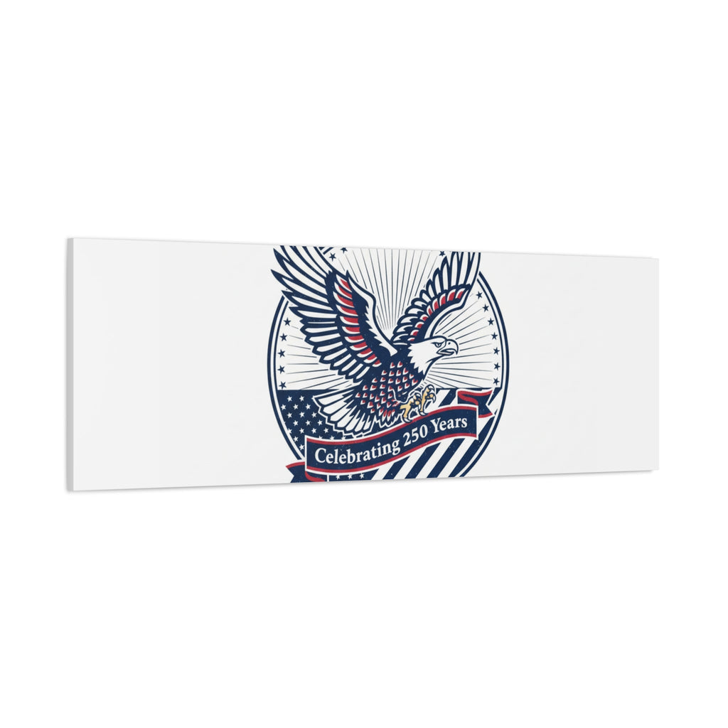 250th Anniversary Eagle Emblem Canvas | Semiquincentennial Americana