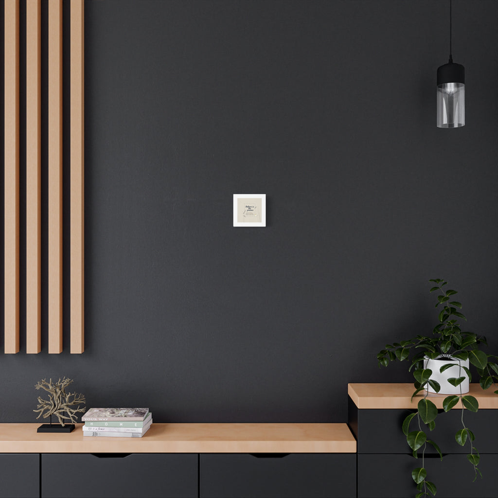 Believe in the Process Canvas | analogue note to self, handwritten reminder décor