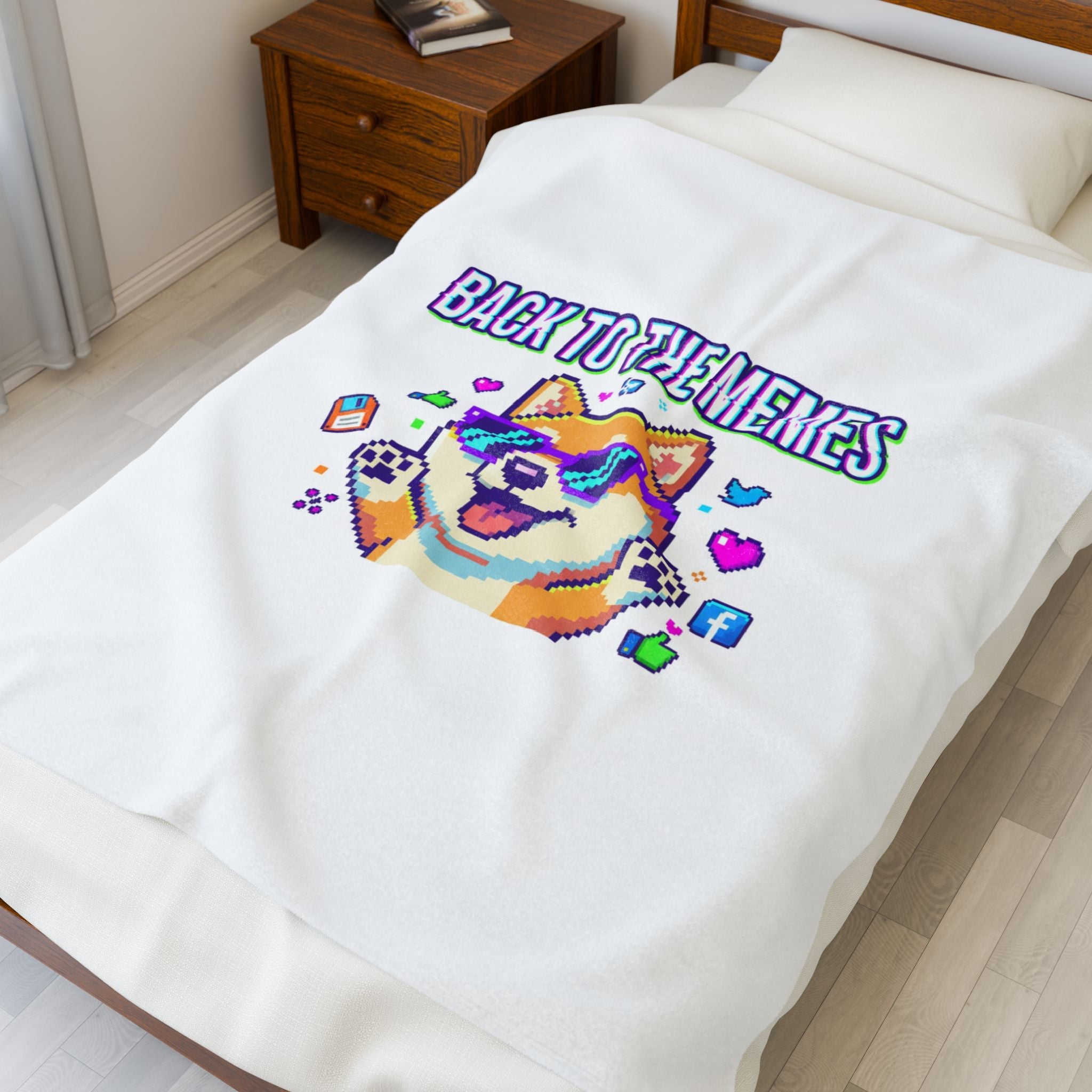Back to the Memes Velveteen Plush Blanket | meme throwback, 2000s internet